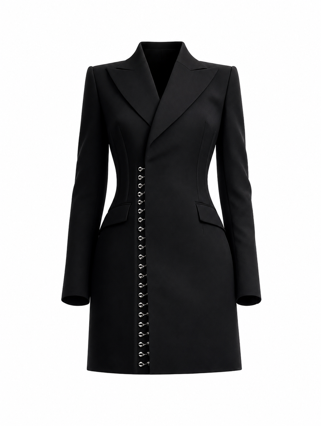 Hook and Eye Mini Blazer Dress