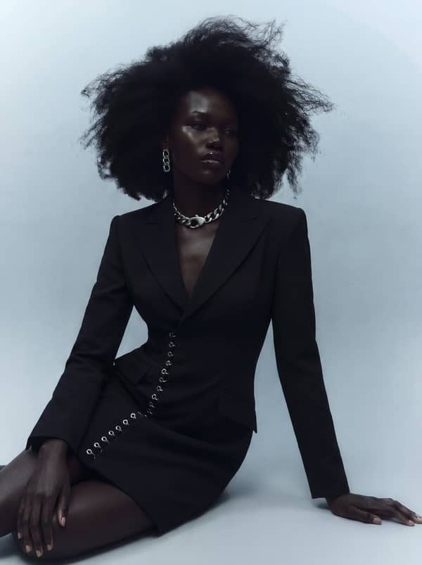 Hook and Eye Mini Blazer Dress