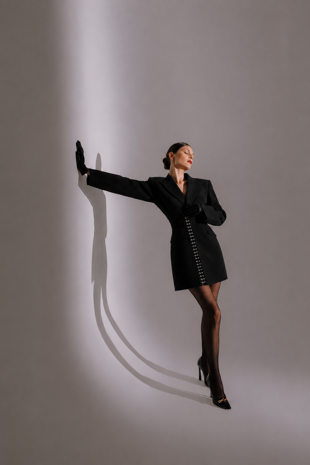 Hook and Eye Mini Blazer Dress